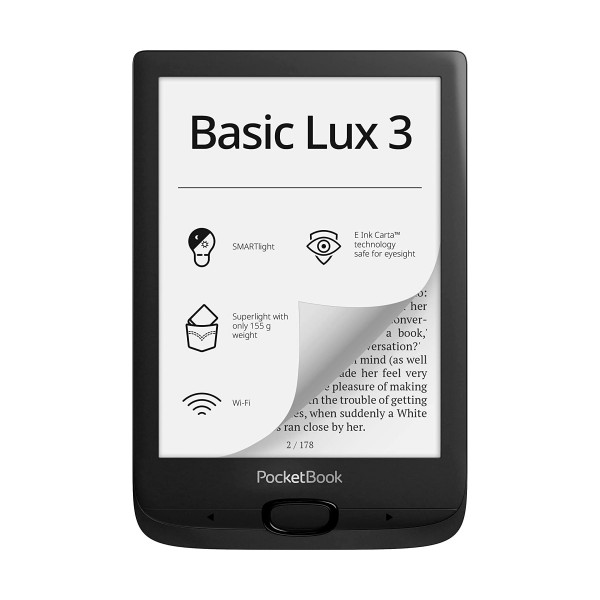Pocketbook basic lux 3 black / lector de libros electrónicos